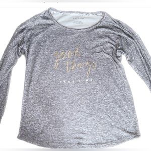 DANSKIN long sleeve lounge shirt | size S